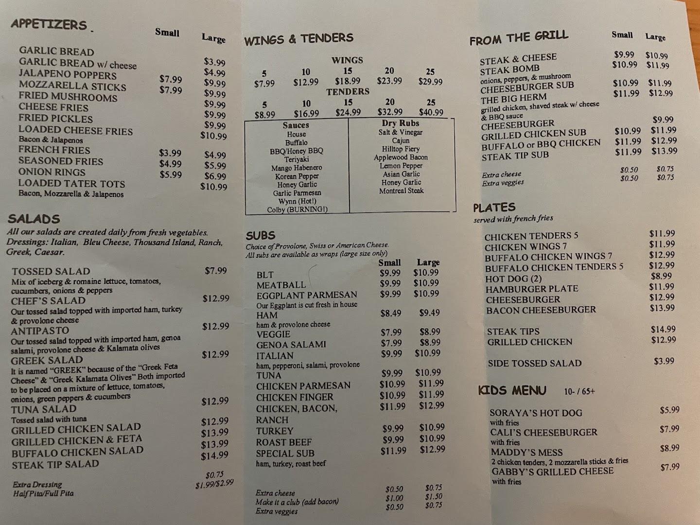 Hill Top Pizzeria - Pizza Delivery & Sports Bar