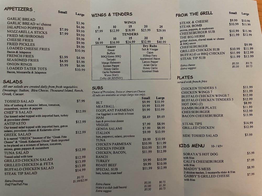 Hill Top Pizzeria - Pizza Delivery & Sports Bar Garlic Bread