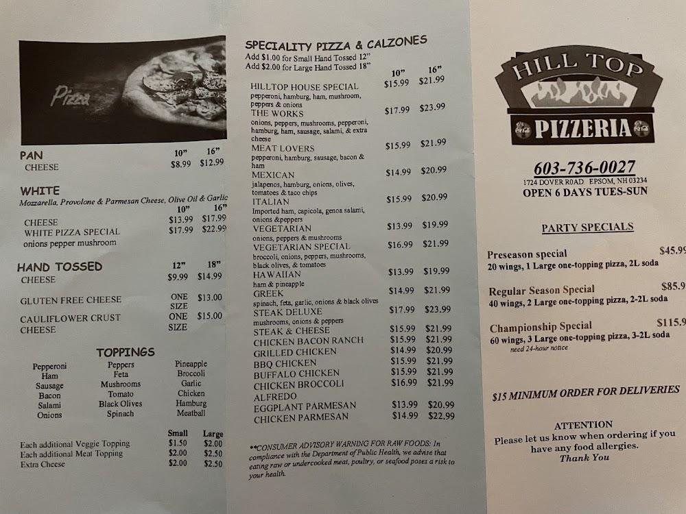 Hill Top Pizzeria - Pizza Delivery & Sports Bar Jalapeno Poppers